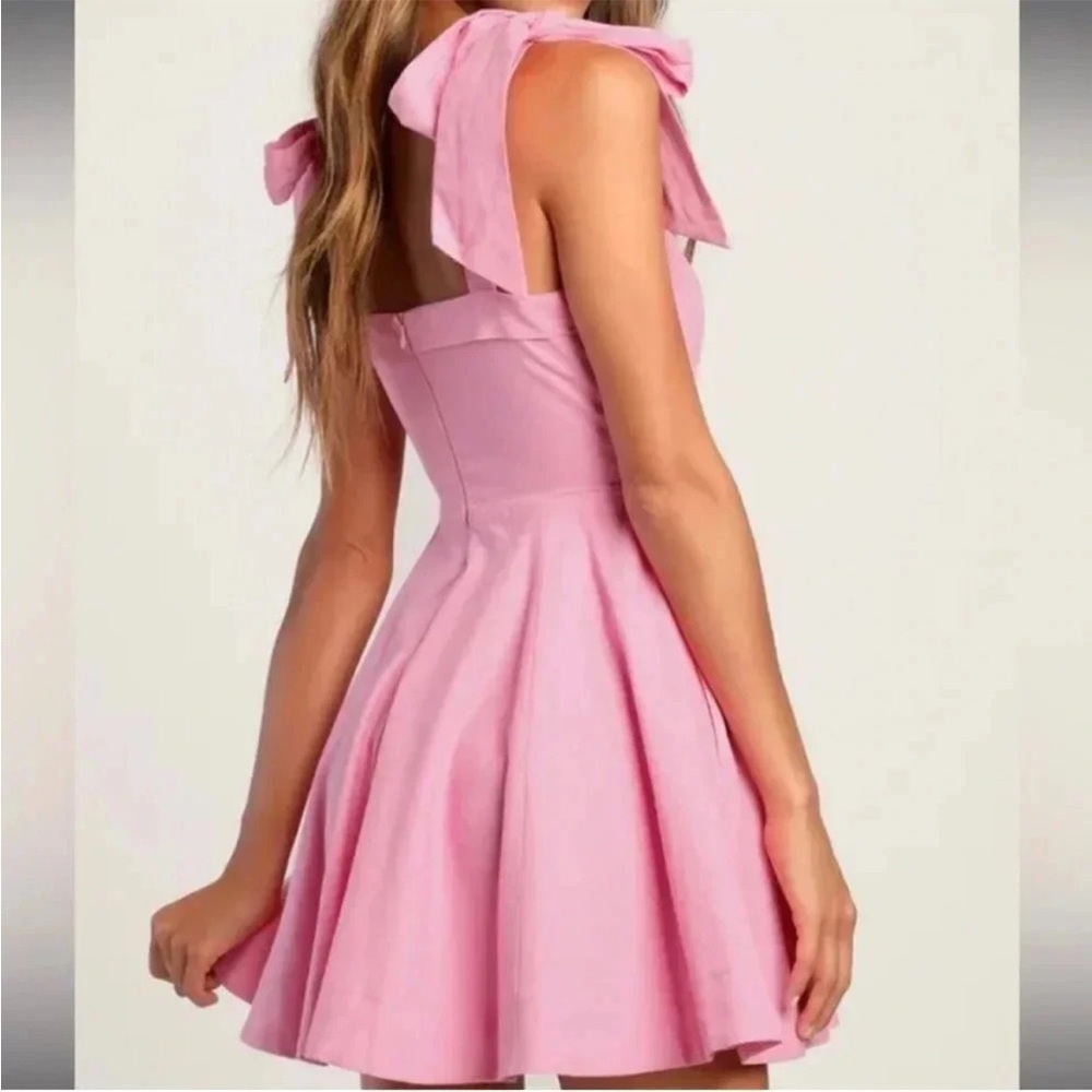 Lulu's Flirtatious Looks Pink Mini Dress - Picture 6 of 12